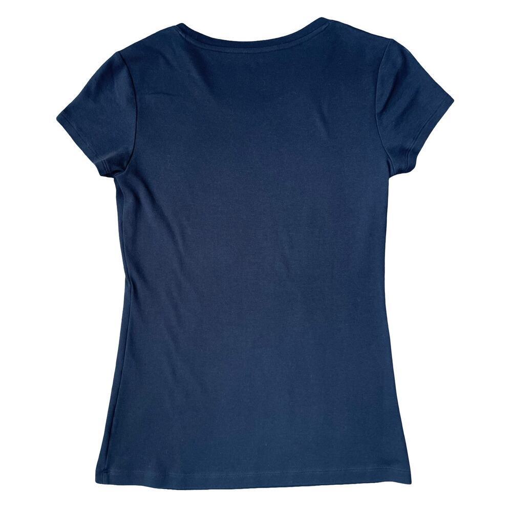 Banana Republic Black Fitted Scoop Neck Pima Cotton Tee Shirt – Medium - Picture 4 of 10
